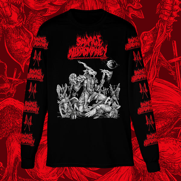 SAVAGE NECROMANCY - FEATHERS FALL TO FLAMES LONGSLEEVE