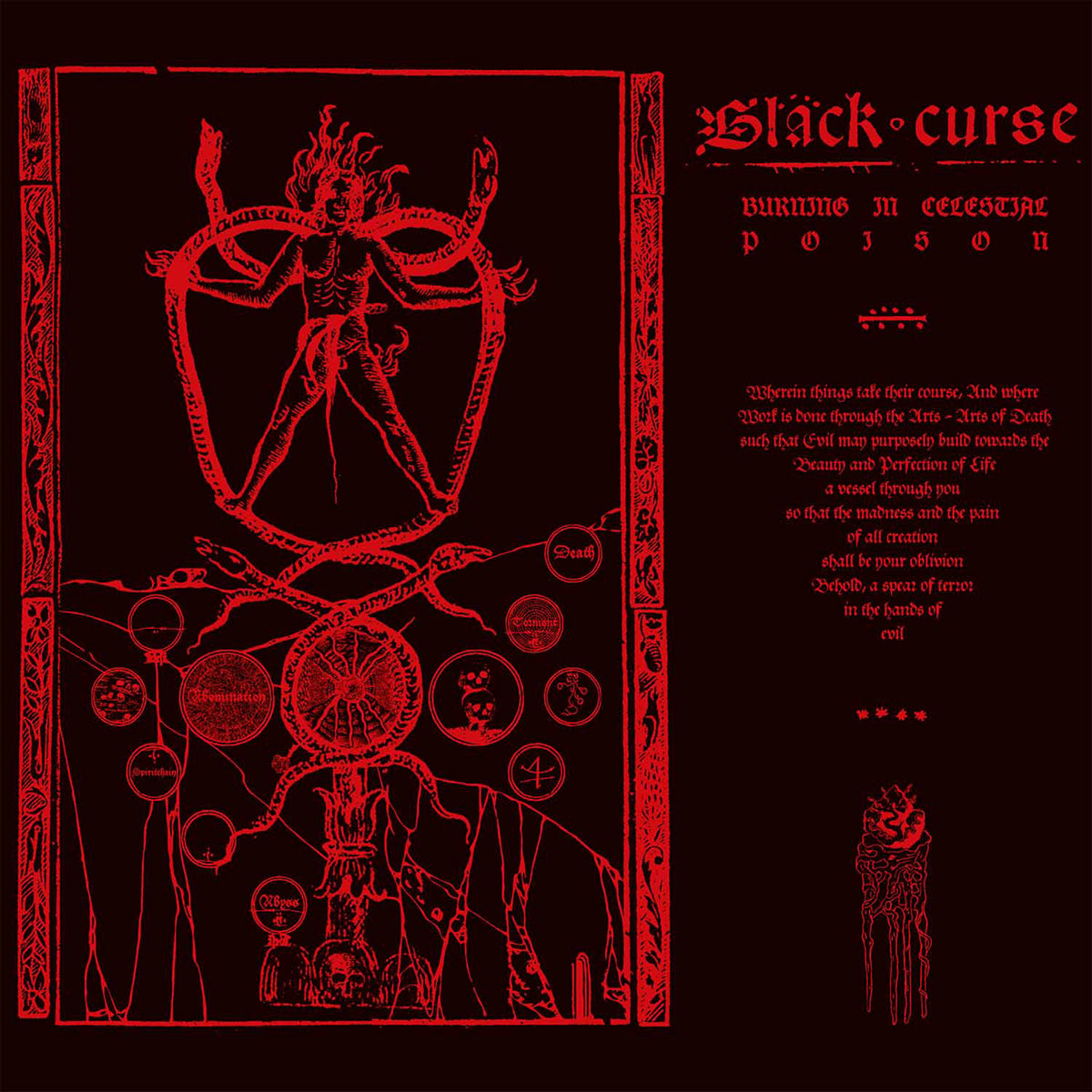 BLACK CURSE - BURNING IN CELESTIAL POISON CD