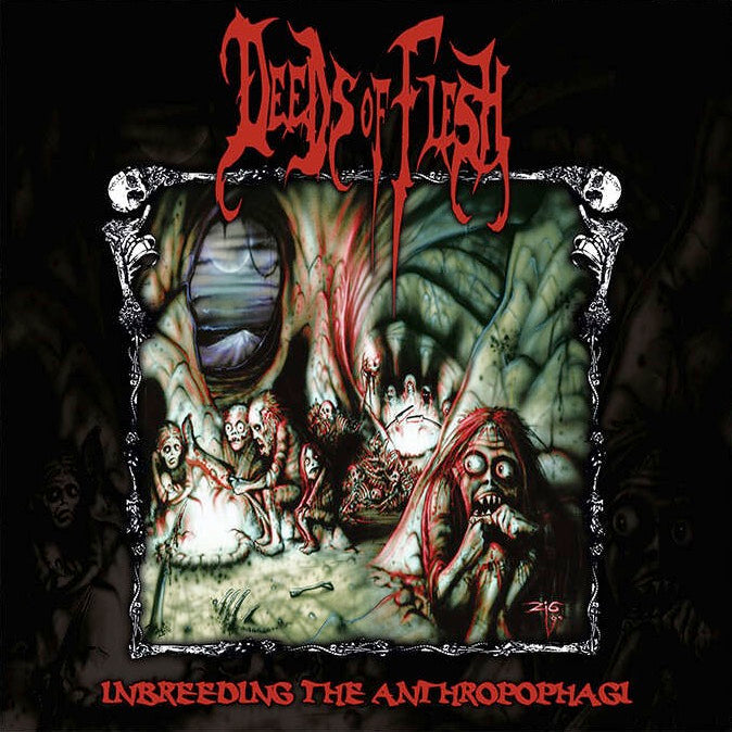 DEEDS OF FLESH - INBREEDING THE ANTHROPOPHAGI LP