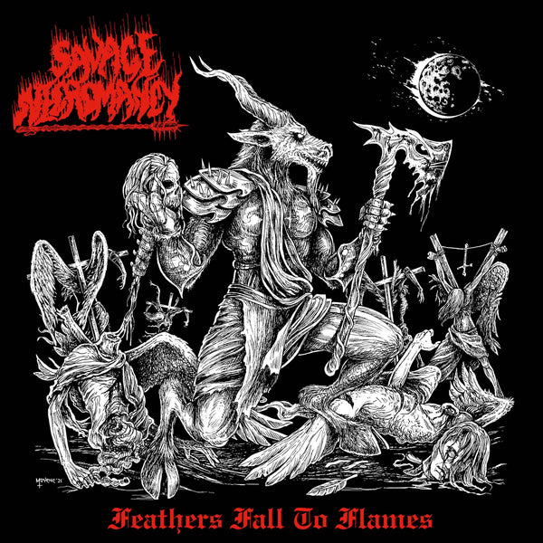 SAVAGE NECROMANCY - FEATHERS FALL TO FLAMES LP