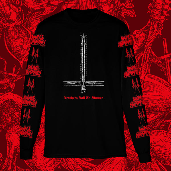 SAVAGE NECROMANCY - FEATHERS FALL TO FLAMES LONGSLEEVE