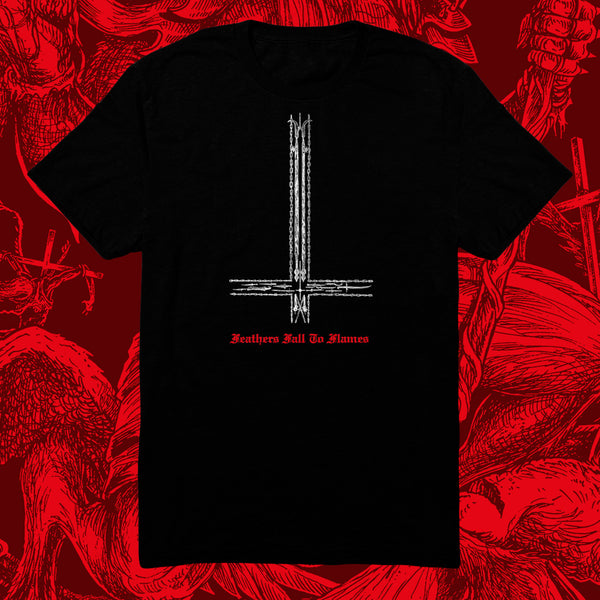 SAVAGE NECROMANCY - FEATHERS FALL TO FLAMES T-SHIRT